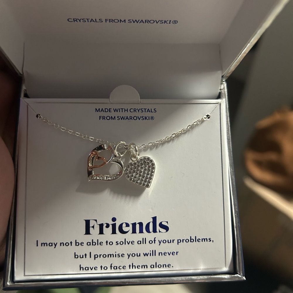Brilliance Silver Necklace with Heart and Infinity Charms